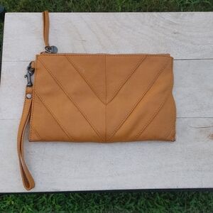 Lucky Brand Golden Tan Wristlet